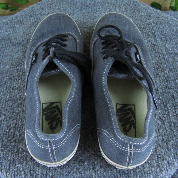VANS Women's Low Top Sneaker Gray Fabric Sz 6.5 Medium Used 2025 - Picture 5 of 8